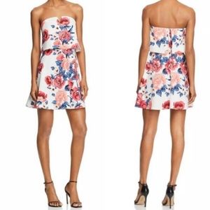 🔆AQUA🔆 NWT strapless floral dress